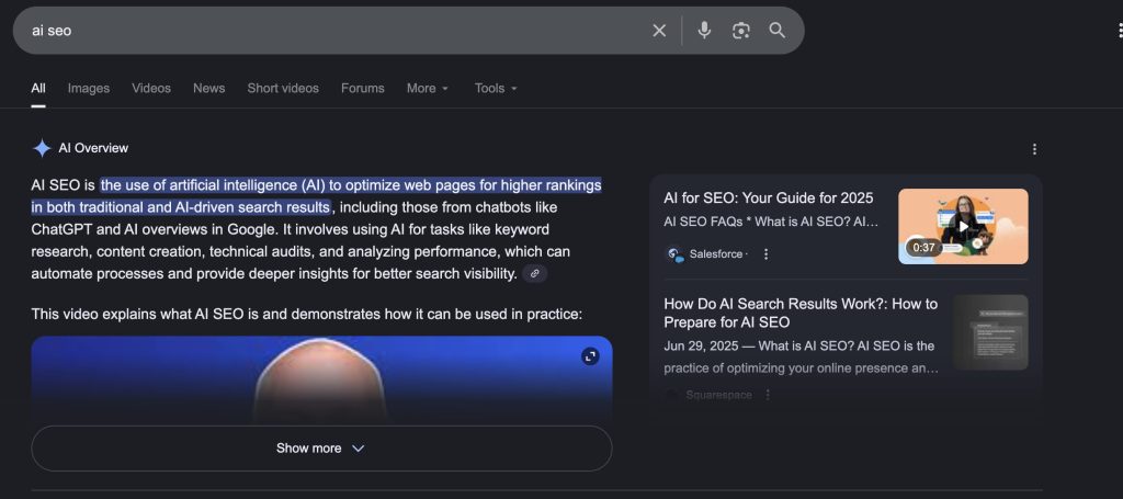 google ai overviews impact on organic